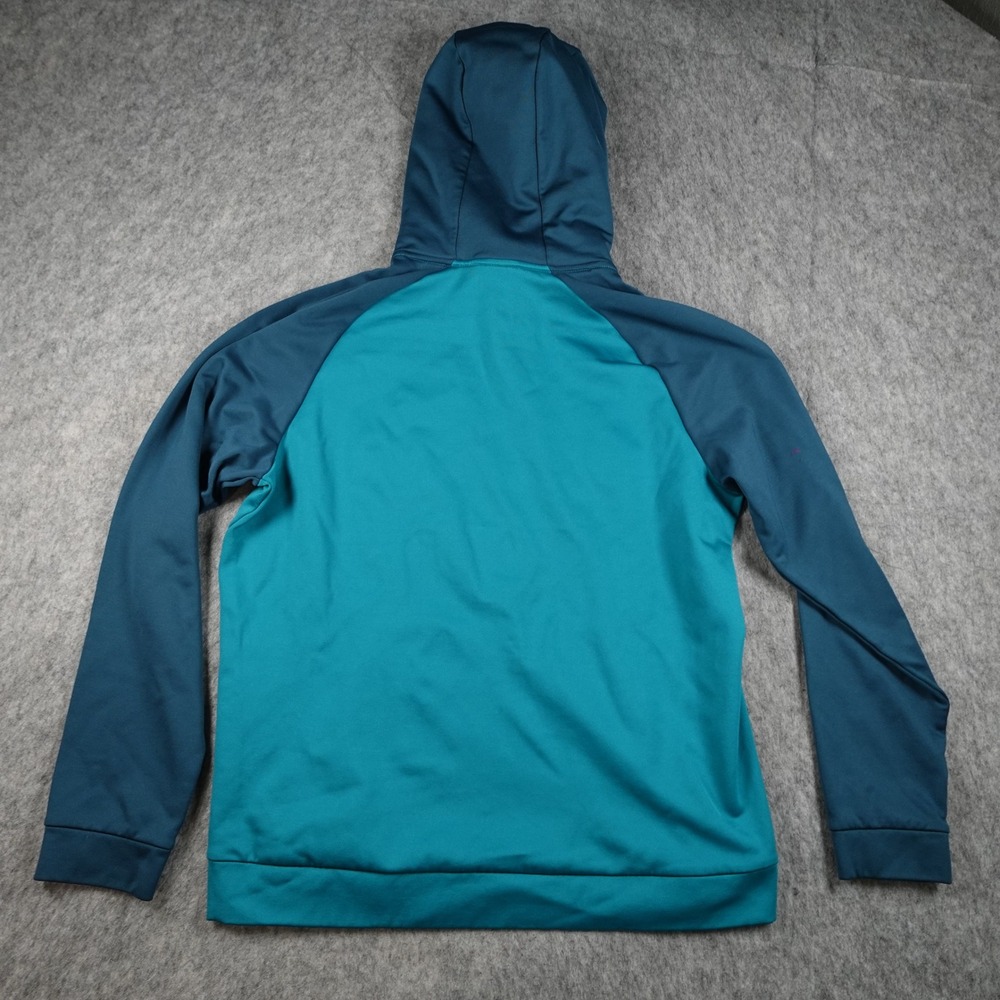 Nike Hoodie Mens Extra Large Teal Blue Colorblock Therma Fit Dri Fit Training - Picture 7 of 12